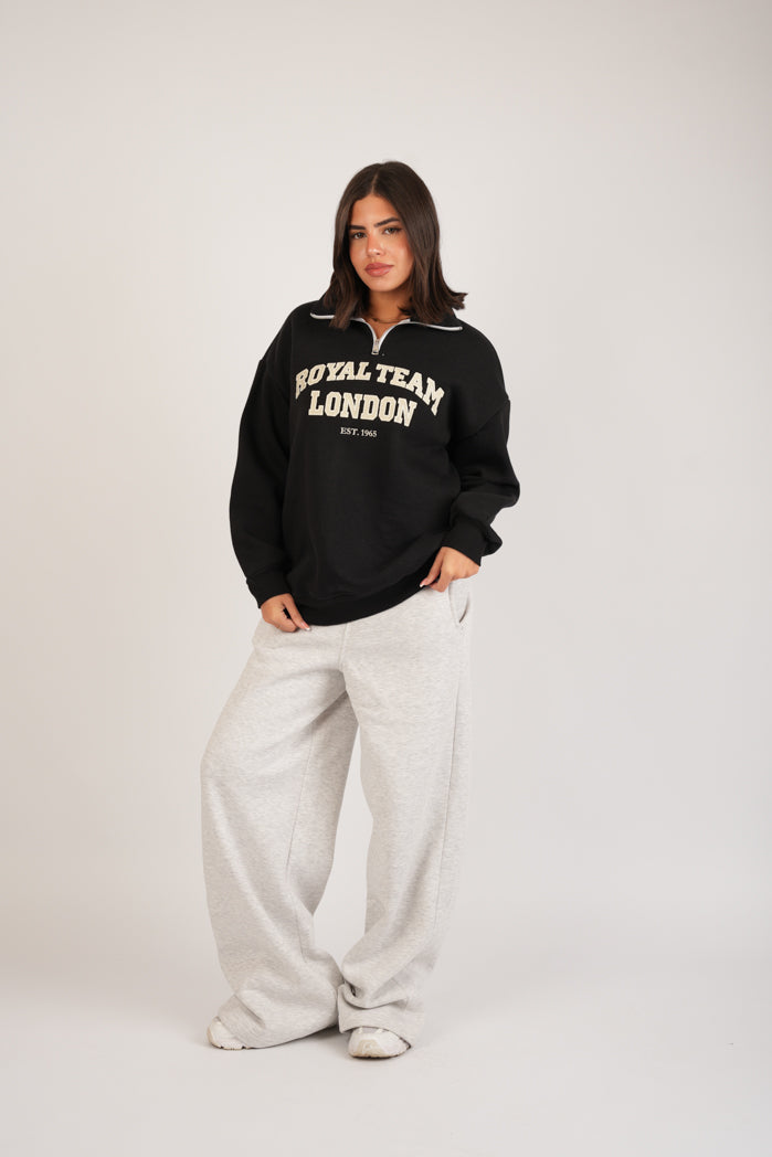 Black Aura Hoodie – Cotton Embroidered