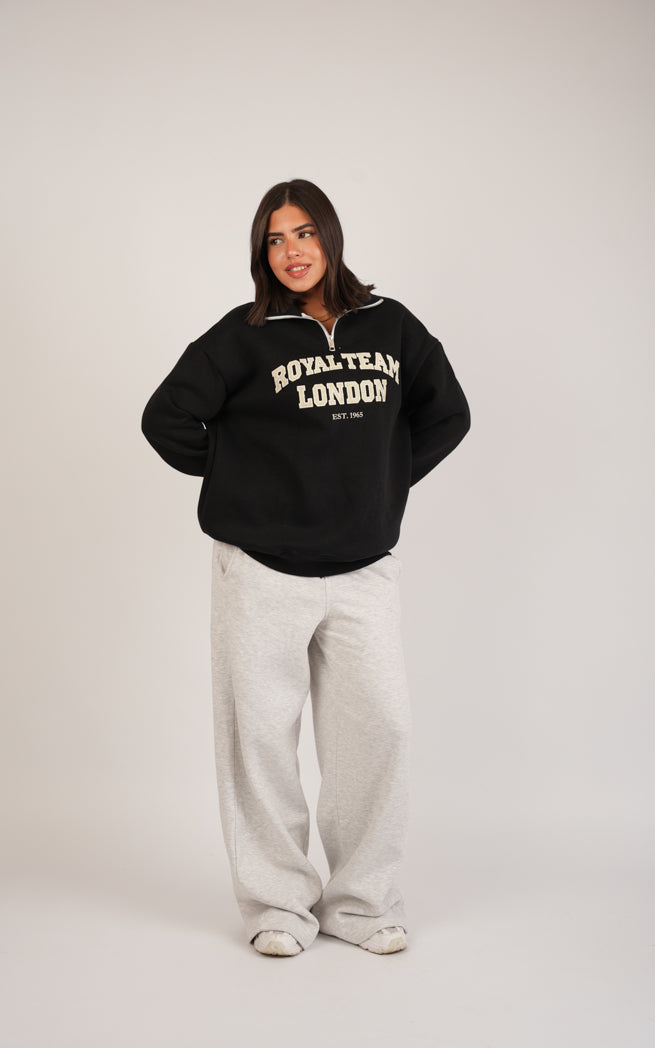 Black Aura Hoodie – Cotton Embroidered