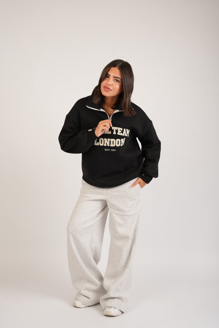 Black Aura Hoodie – Cotton Embroidered