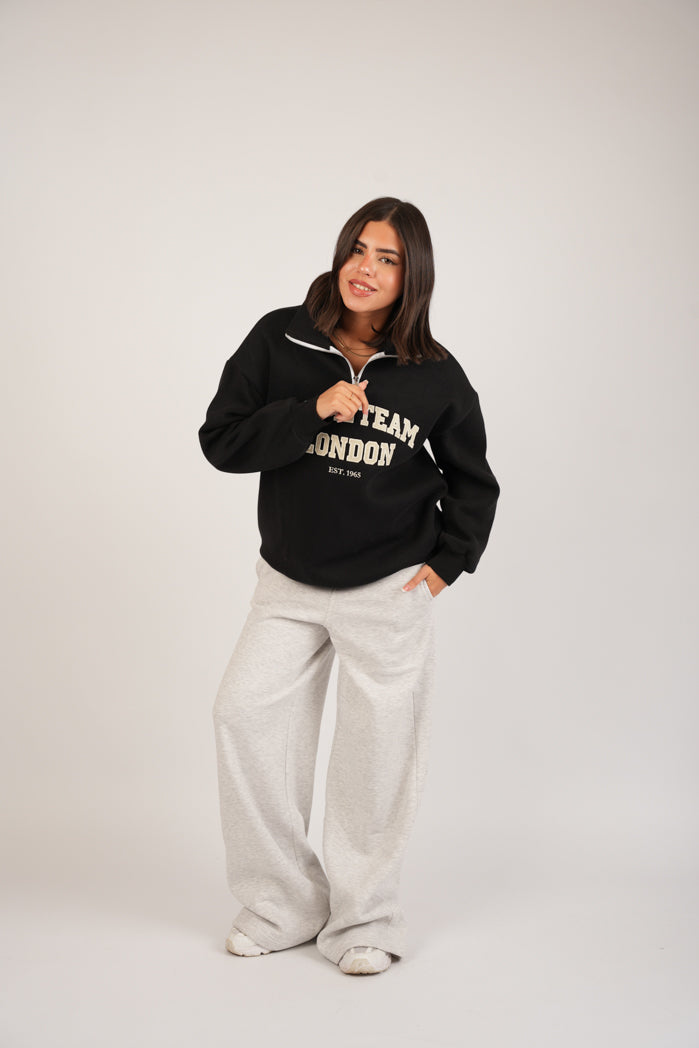 Black Aura Hoodie – Cotton Embroidered