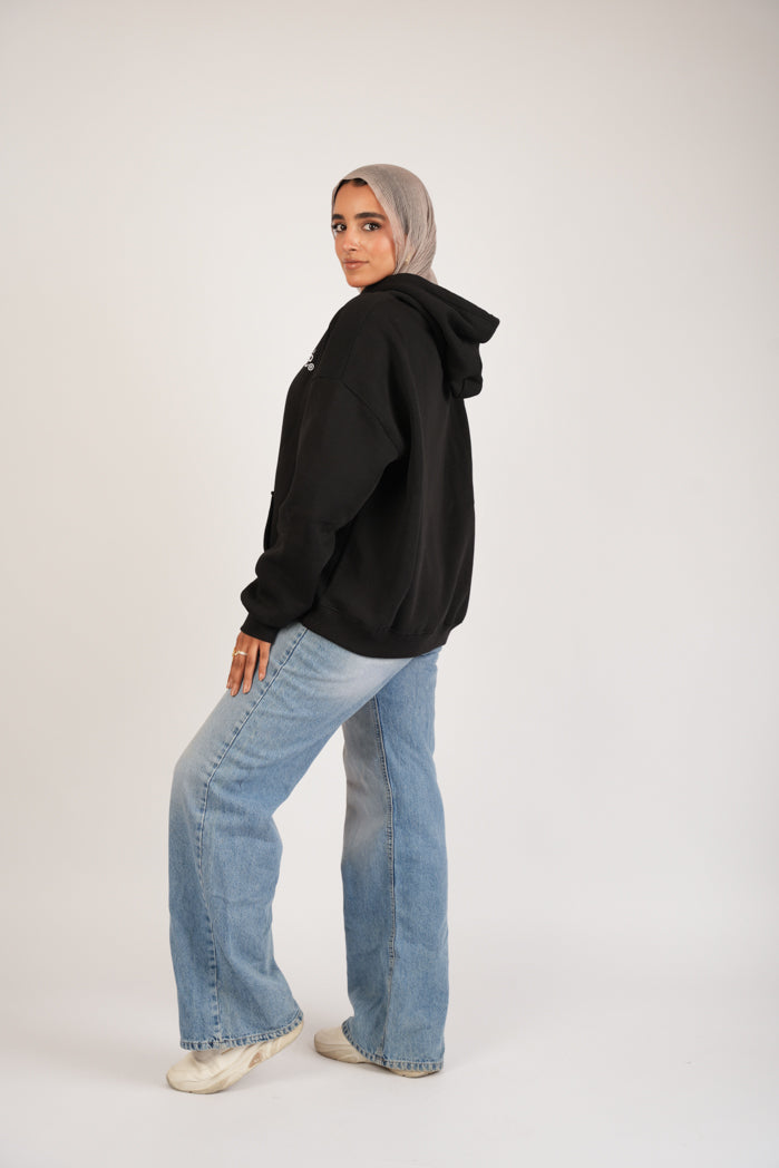 Ink Night Hoodie – Printed Cotton