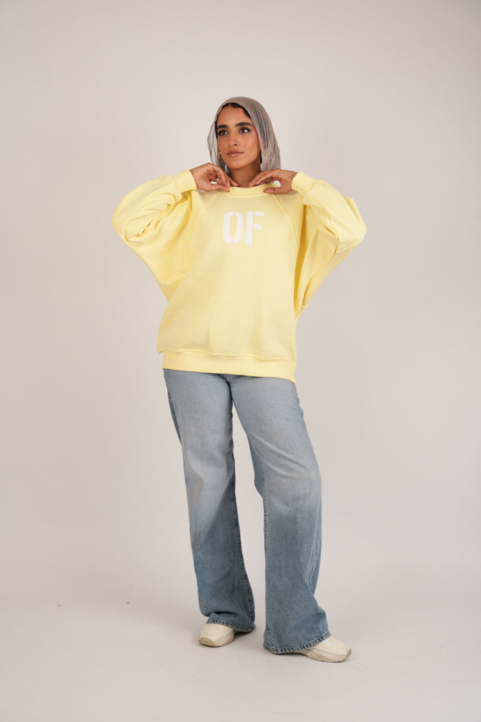 Sunny Print Hoodie – Oversize Printed Cotton