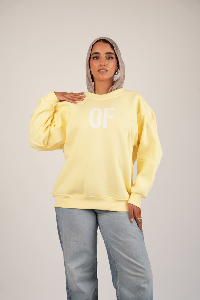 Sunny Print Hoodie – Oversize Printed Cotton