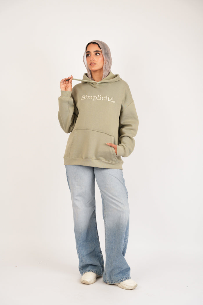 Mint Vibe Hoodie – Printed Cotton