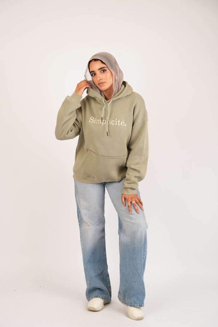 Mint Vibe Hoodie – Printed Cotton