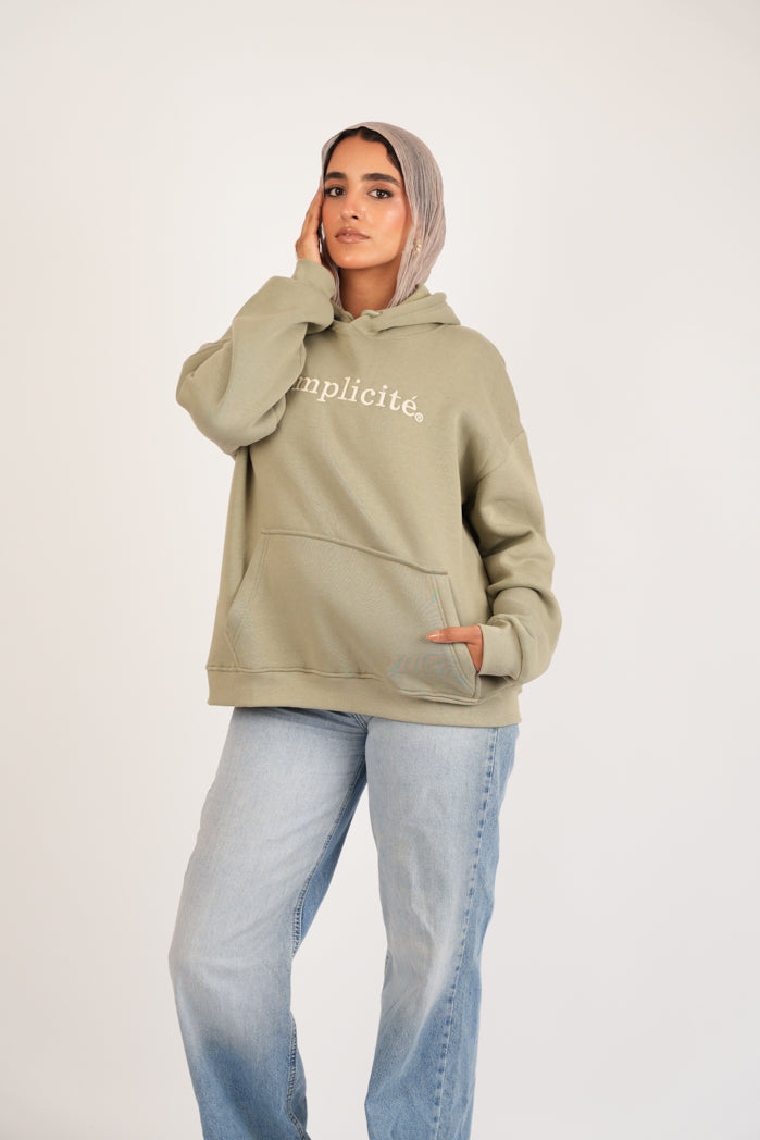 Mint Vibe Hoodie – Printed Cotton