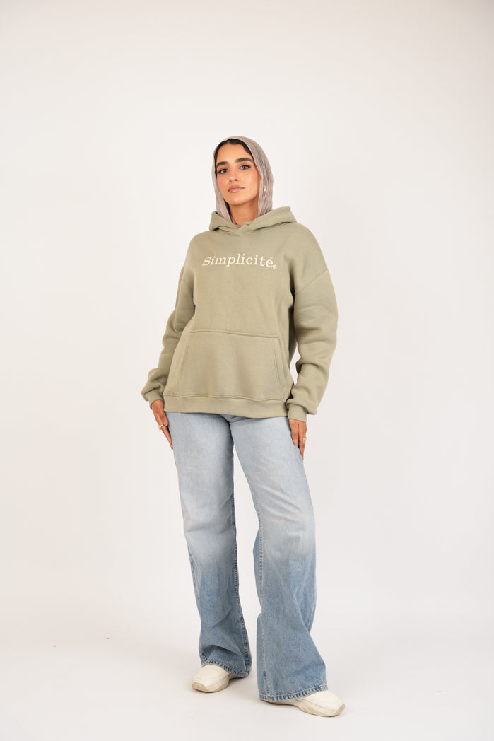 Mint Vibe Hoodie – Printed Cotton