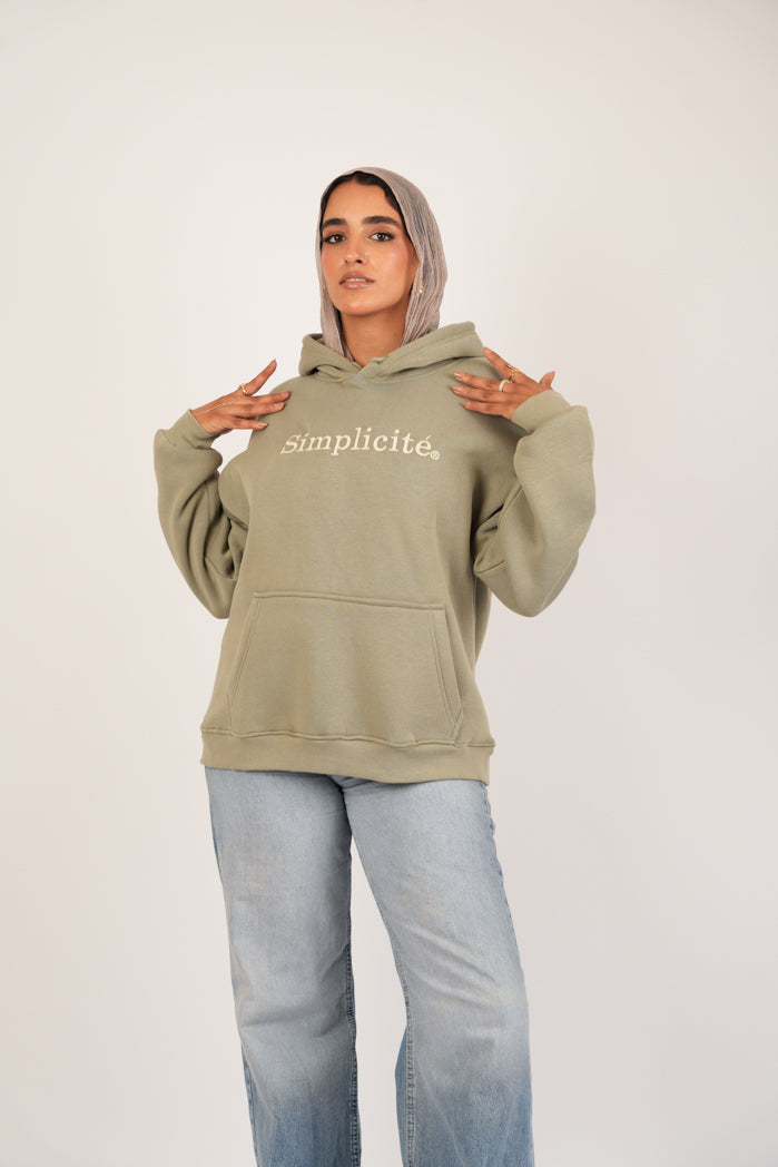 Mint Vibe Hoodie – Printed Cotton