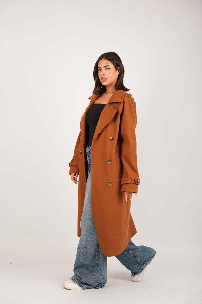 Havana Soft Broadcloth Coat