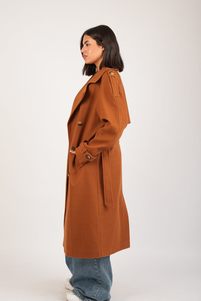Havana Soft Broadcloth Coat