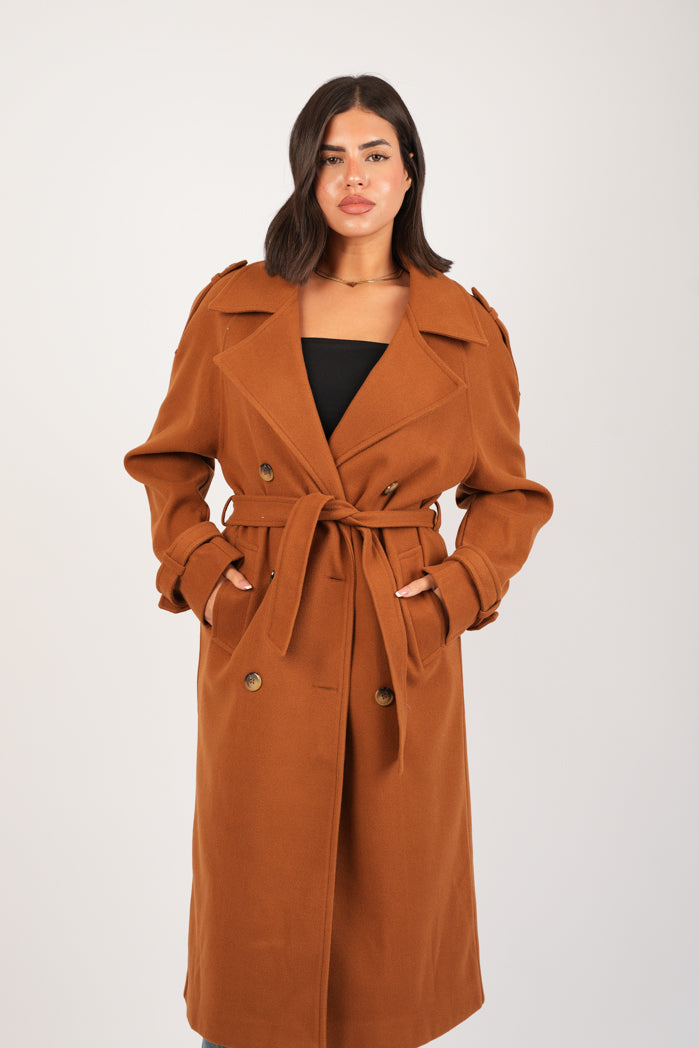 Havana Soft Broadcloth Coat