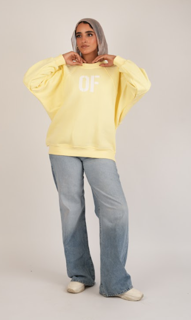 Sunny Print Hoodie – Oversize Printed Cotton