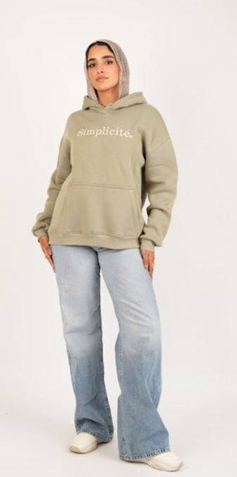 Mint Vibe Hoodie – Printed Cotton